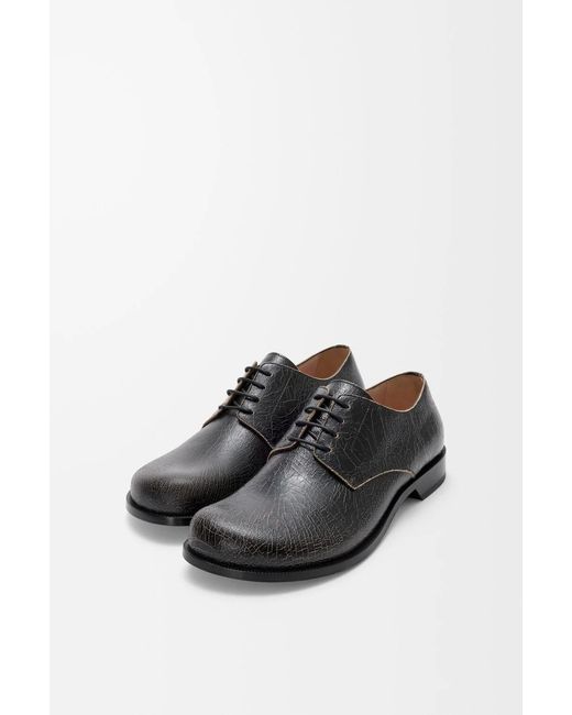 Loewe Black Campo Lace-Up Derby Shoes for men