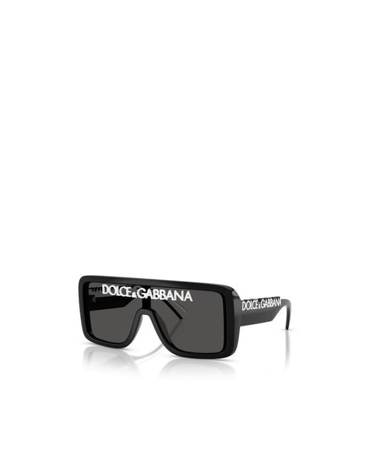 Dolce & Gabbana Black Eyewear Rectangle Frame Sunglasses for men