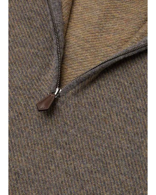 Loro Piana Gray Roadster Sweater for men