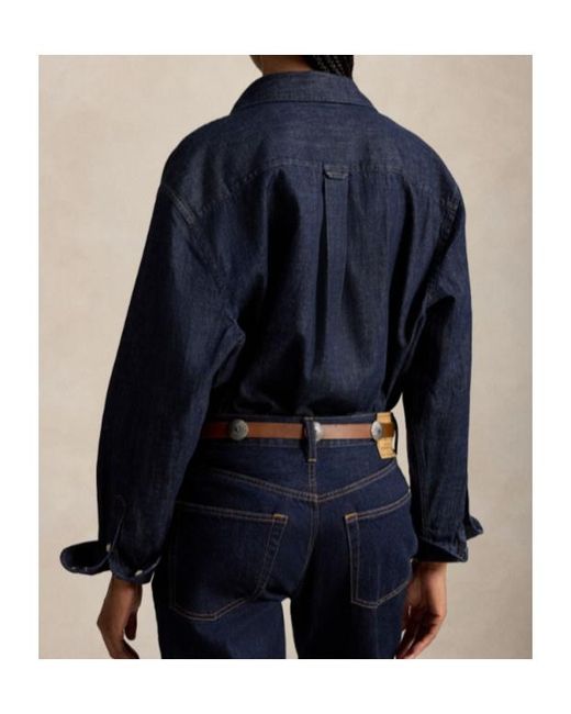 Polo Ralph Lauren Blue Long-Sleeve Denim Shirt