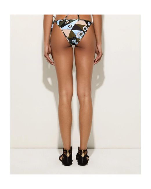 Emilio Pucci Multicolor Occhi-Print Bikini Bottoms