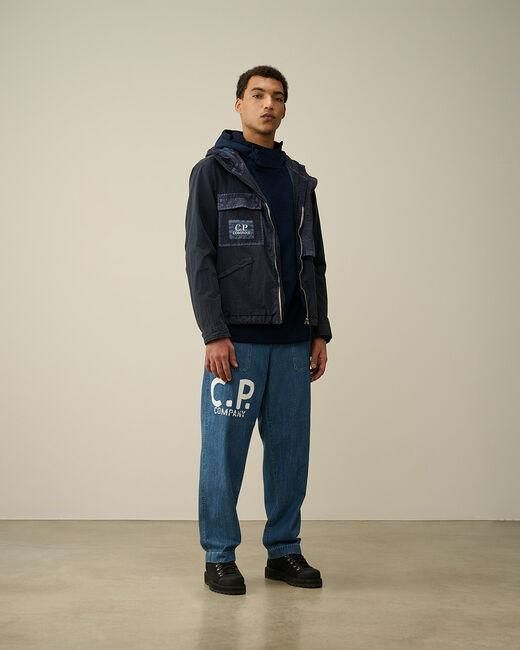 C P Company Blue Long-Sleeved Sweater for men