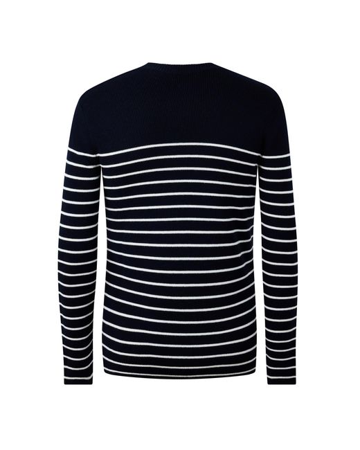 Dolce & Gabbana Blue Stripe Jumper for men
