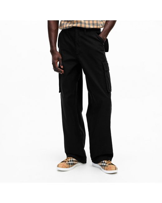 Burberry Black Workwear Casual Pants for men