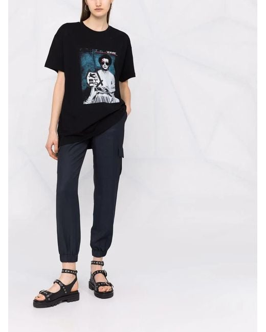 Etro Black Graphic-Print T-Shirt