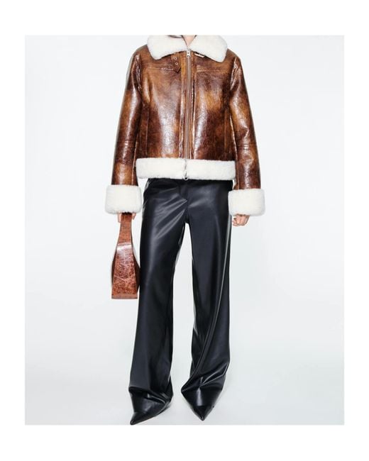 Stand Studio Brown Lorelle Zipped Jacket