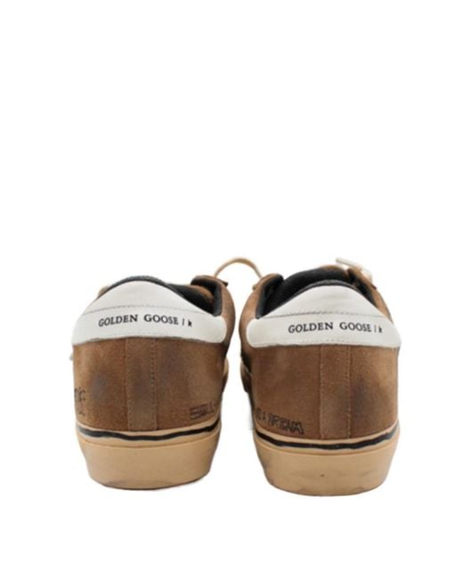 Golden Goose Deluxe Brand Brown Super Star Lace-Up Sneakers for men