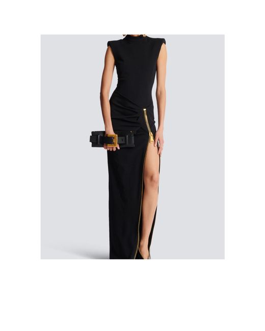 Balmain Black Anthem Clutch Bag