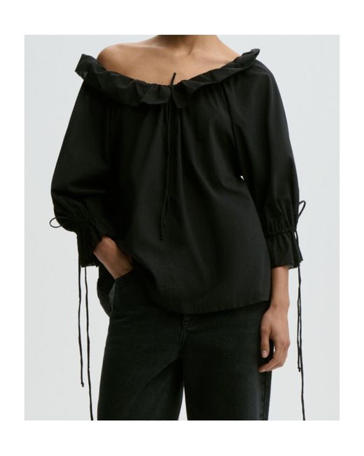 By Malene Birger Black Long-Sleeved Cover-Up