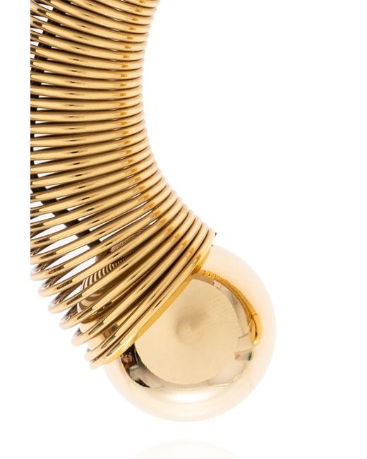 Alaïa Metallic Alaïa Spiral Cuff