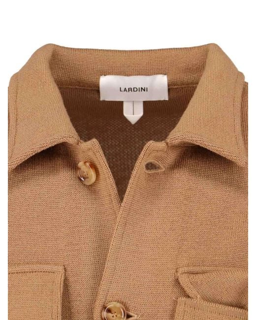 Lardini Brown Single-Breasted Tailored Jacket for men