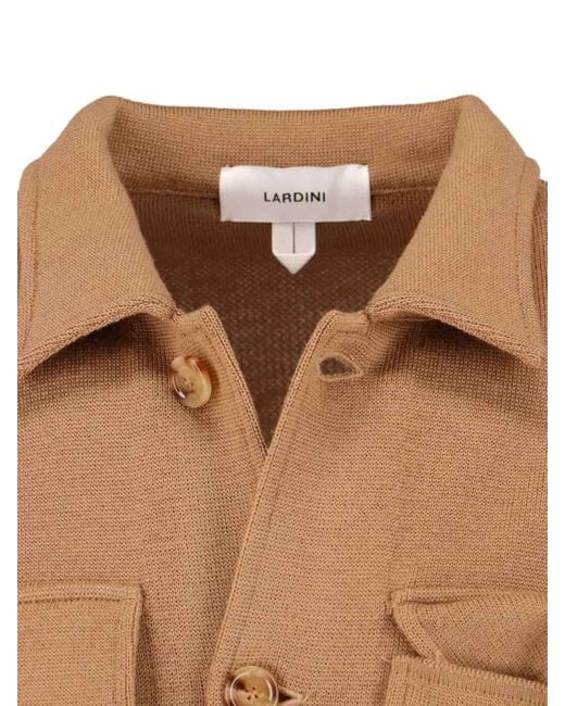 Lardini Brown Single-Breasted Tailored Jacket for men