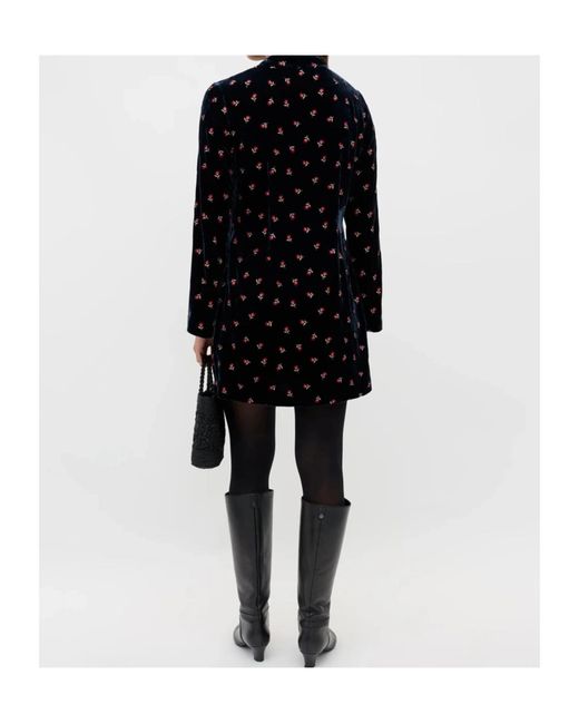 Rixo Black Calla Mini Dress