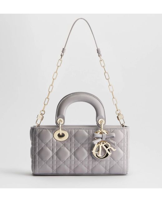 Dior Gray Small Lady D-Joy Bag