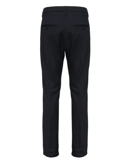 Dondup Blue Gaubert Tapered Tailored Pants for men