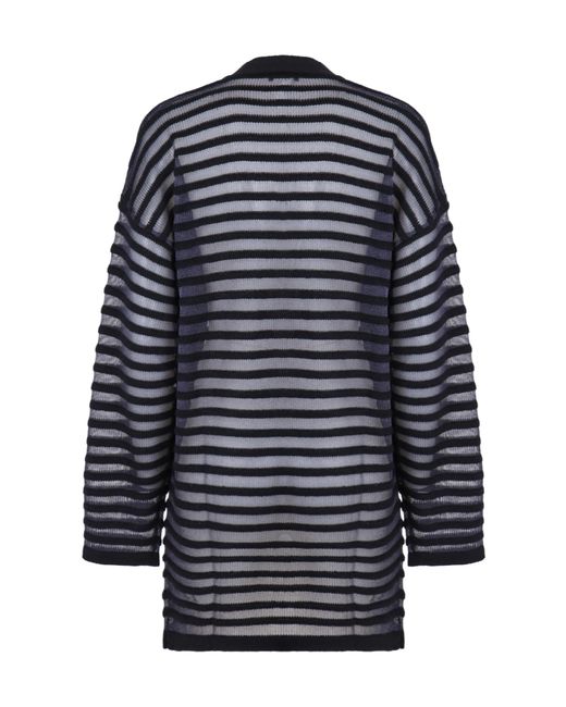 Fabiana Filippi Blue Knitted V-Neck Cardigan