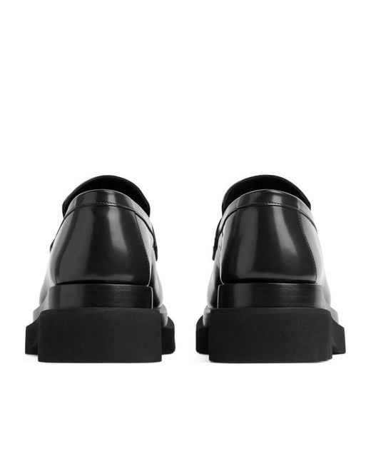 Bottega Veneta Black Chunky Lug Loafers for men