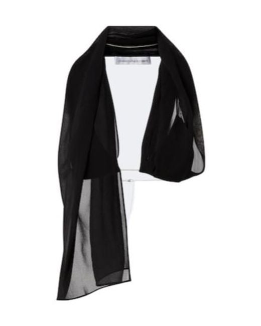 Christopher Esber Black Silk Scarf Bra Top