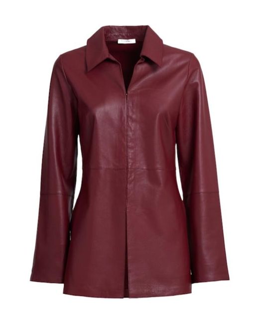 By Malene Birger Purple Alleys Leather Jacket