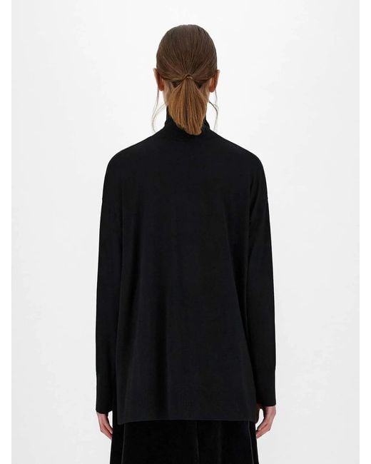Max Mara Black Libia Long-Sleeved Pullover