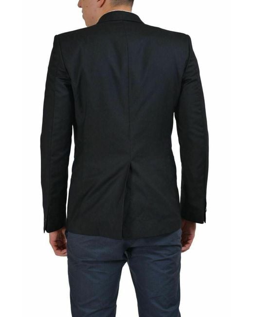 Just Cavalli Black Wool Suit Jacket for men