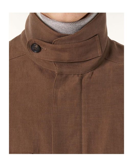 Loro Piana Brown Traveller Field Jacket for men