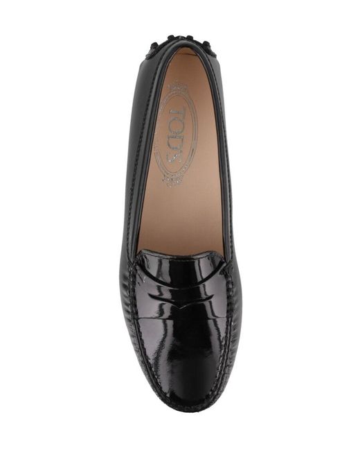 Tod's Black Gommino Penny Bar Driving Shoes