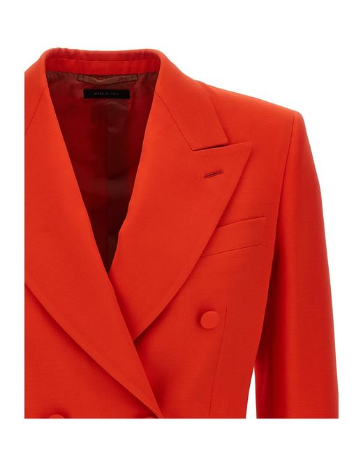 Brioni Red 'flavia' Blazer