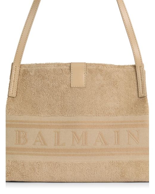 Balmain Natural Small Release Tote Bag