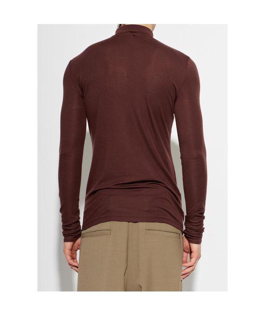 Entire studios Purple Long-Sleeve Polo Shirt for men