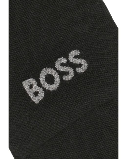Boss Black Patterned Scarf for men