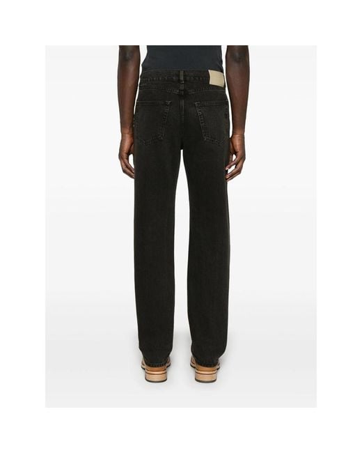 Our Legacy Black Belt Loop Denim Trousers for men