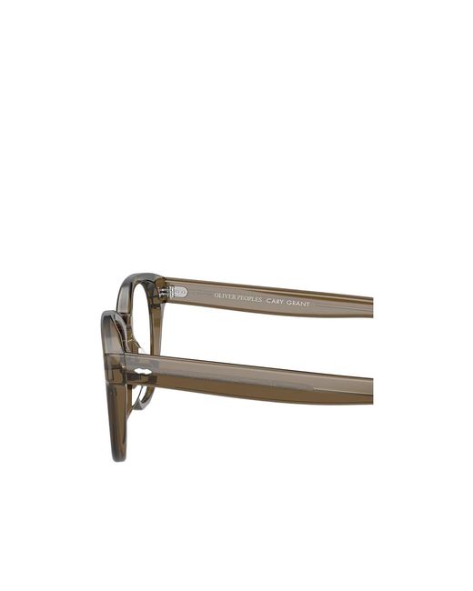 Oliver Peoples White Round Glasses And Frames for men