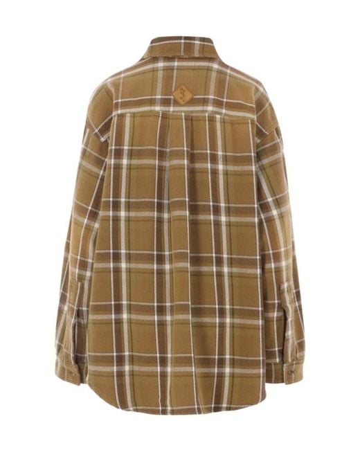 Haikure Natural Checkered Long-Sleeve Shirt