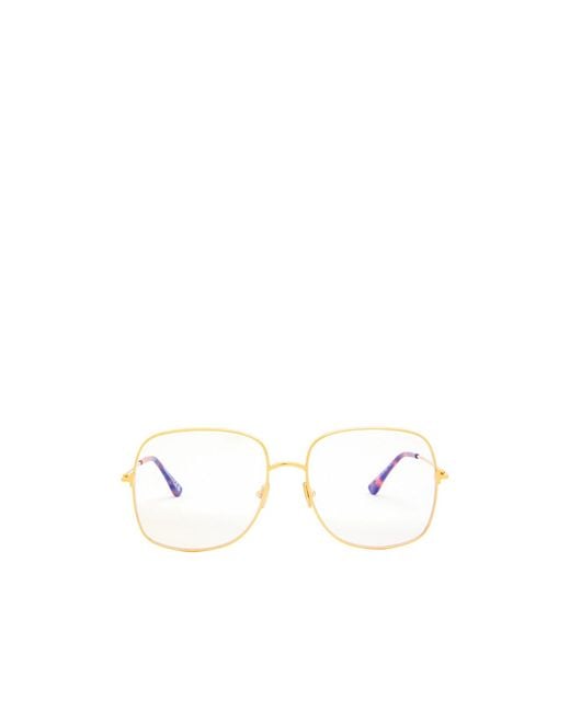 Tom Ford White Square Glasses for men