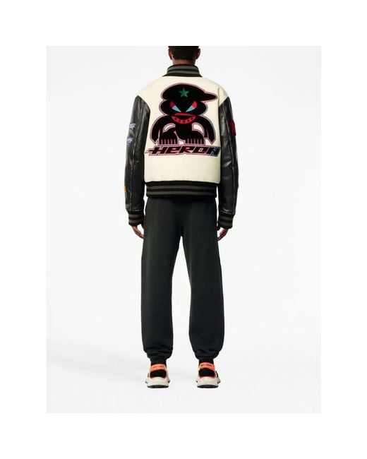 Heron Preston Multicolor Hp Patches Varsity Bomber Jacket for men