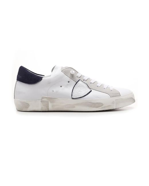 Philippe Model White Logo Details Casual Sneakers for men