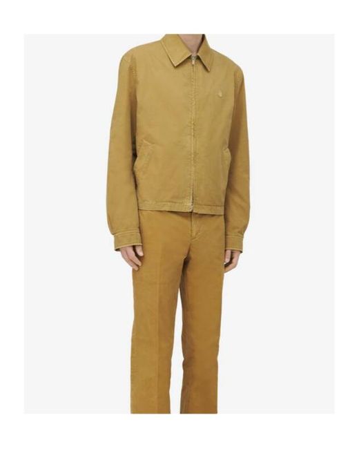 McQueen Green Skull Embroidered Shirt Jacket for men