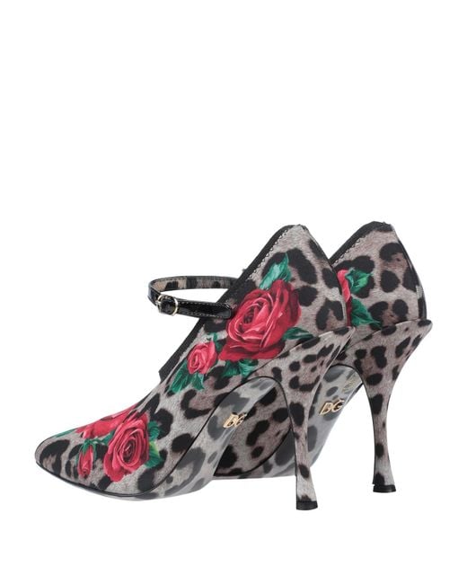 Dolce & Gabbana Pink Leopard Print Mary Jane High Heels