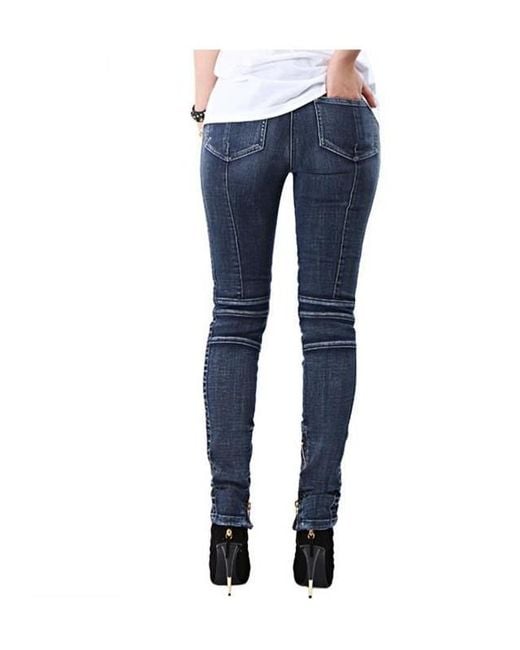 Balmain Blue Jeans With Belt Loops