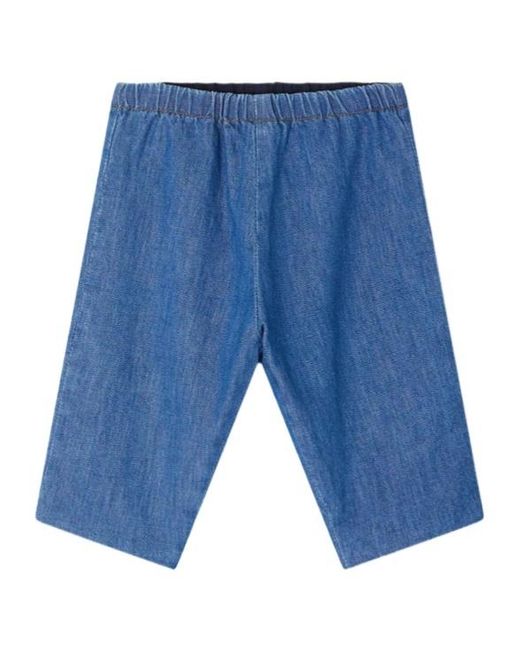 Bonpoint Blue Elastic Waist Casual Pants
