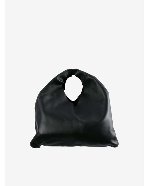 The Row Black Small Bindle Tote Bag