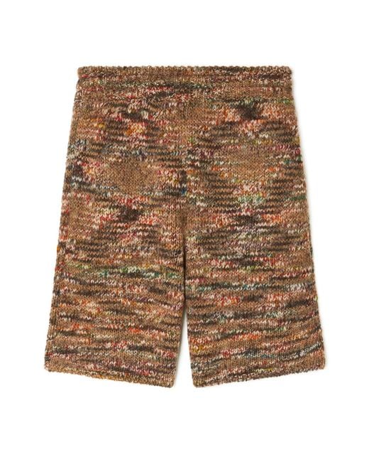 Alanui Brown Grunge Beat Shorts for men