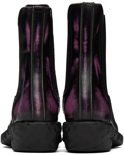 CAMPERLAB Black Venga Pointed-Toe Ankle Boots for men
