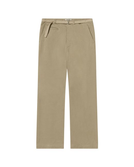 AURALEE / オーラリー HEAVY CHINO BELTED pants Auralee Hard Twist Finx Chino Belted - Black | Garmentory