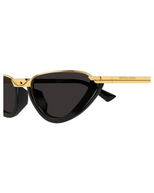 Bottega Veneta Black Eyewear Classic Cat Eye Sunglasses