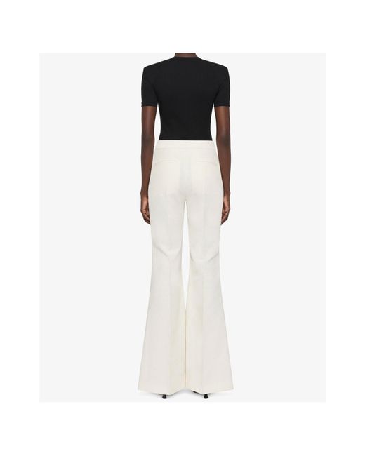 Givenchy White Flared Trousers