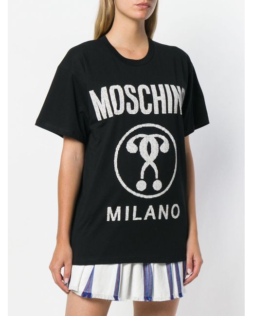 Moschino Black Logo Printed T-Shirt