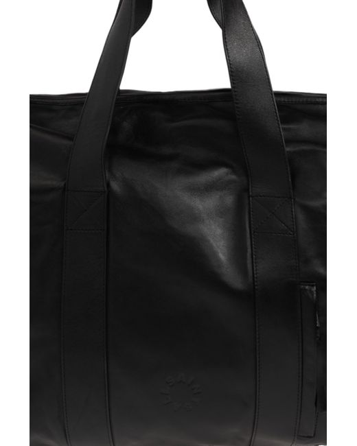 AllSaints Black Kei Leather Tote Bag for men