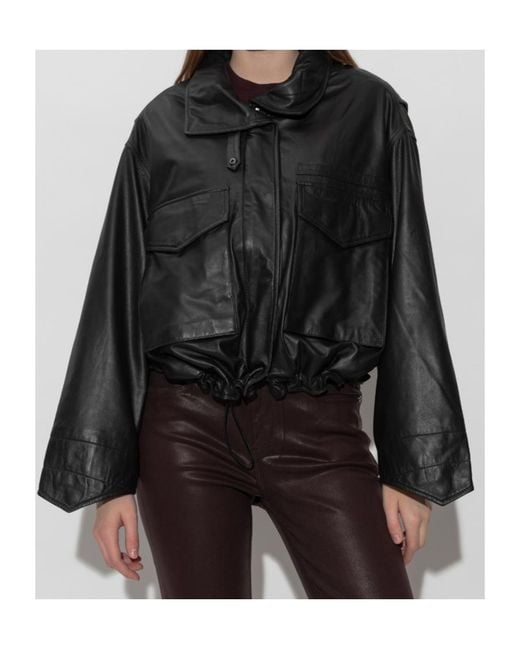 AllSaints Black Clay Leather Jacket